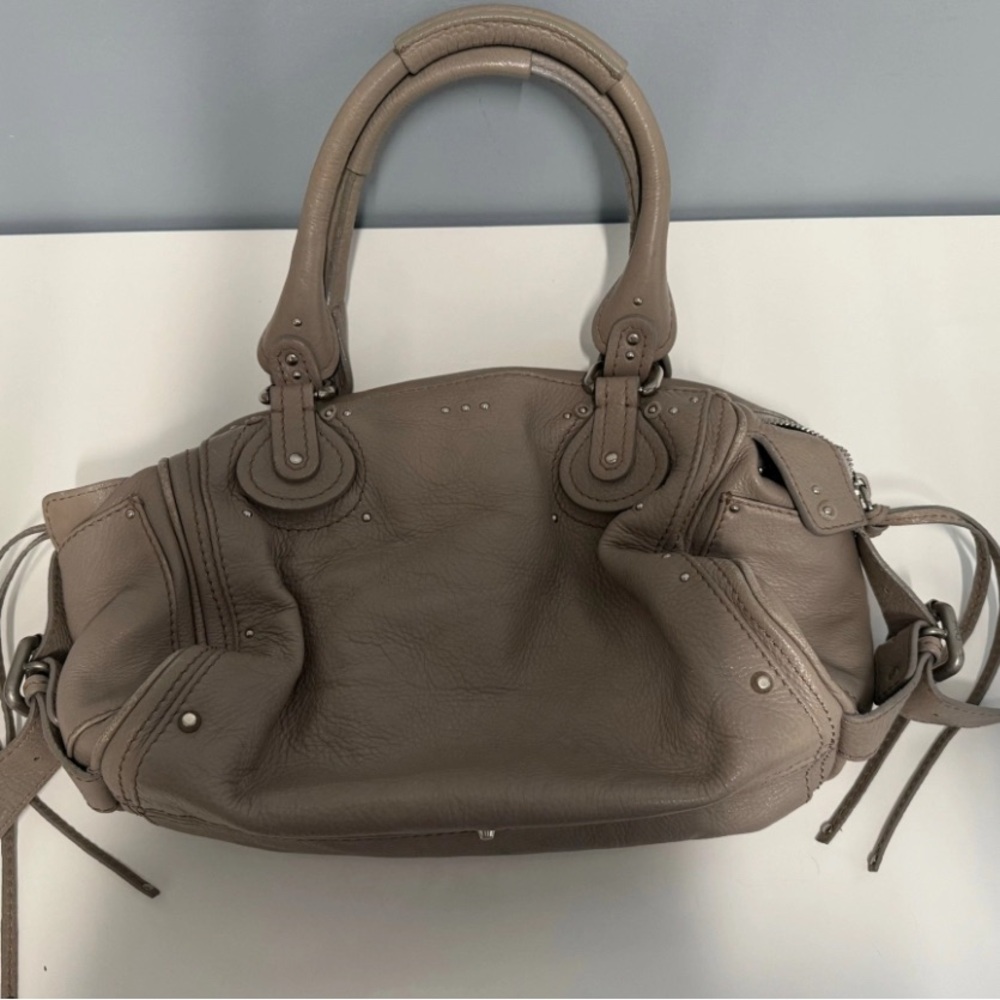 Chloe Paddington Bag in Beige-grey
